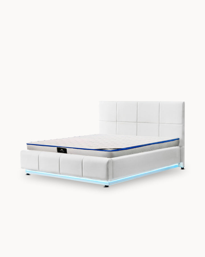 INFINITY II double bed pack + SPRING ROLLER mattress + LED