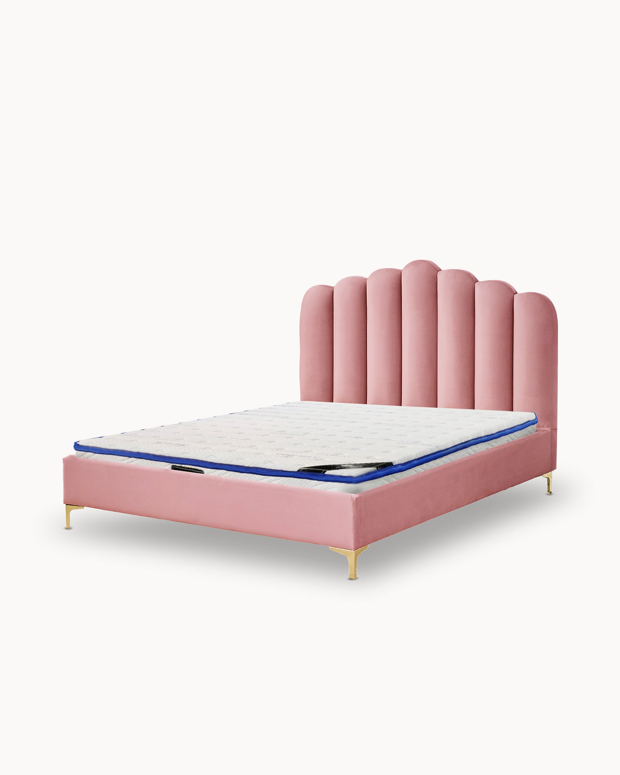 Pack cama de casal CAMILLA + colchão SPRING ROLLER