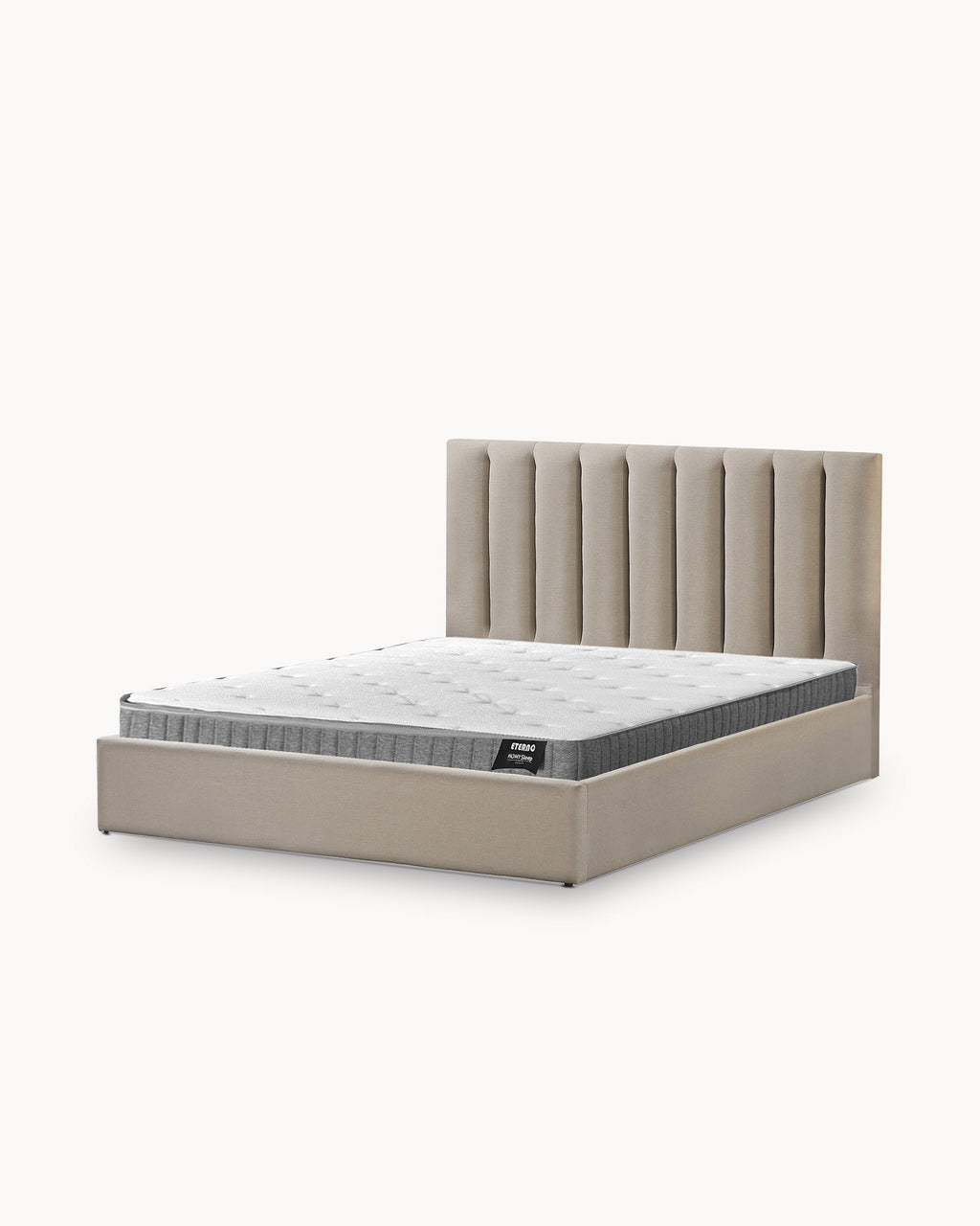 Aussie II lift-up double bed frame + Eterno mattress