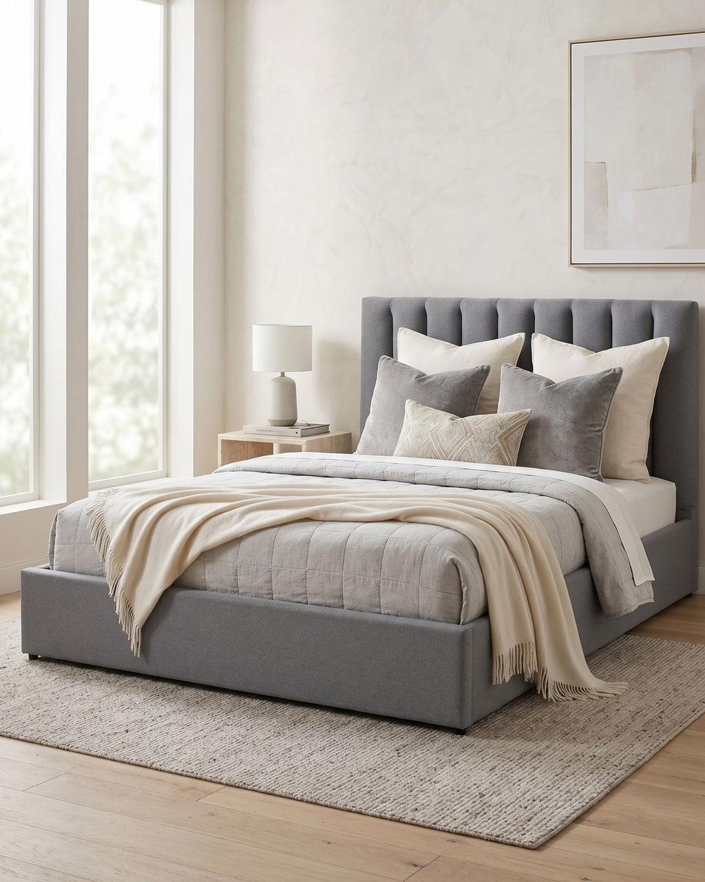 Aussie II lift-up double bed frame + Eterno mattress