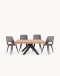 Pack mesa extensible ADAM + 4 sillas IVY