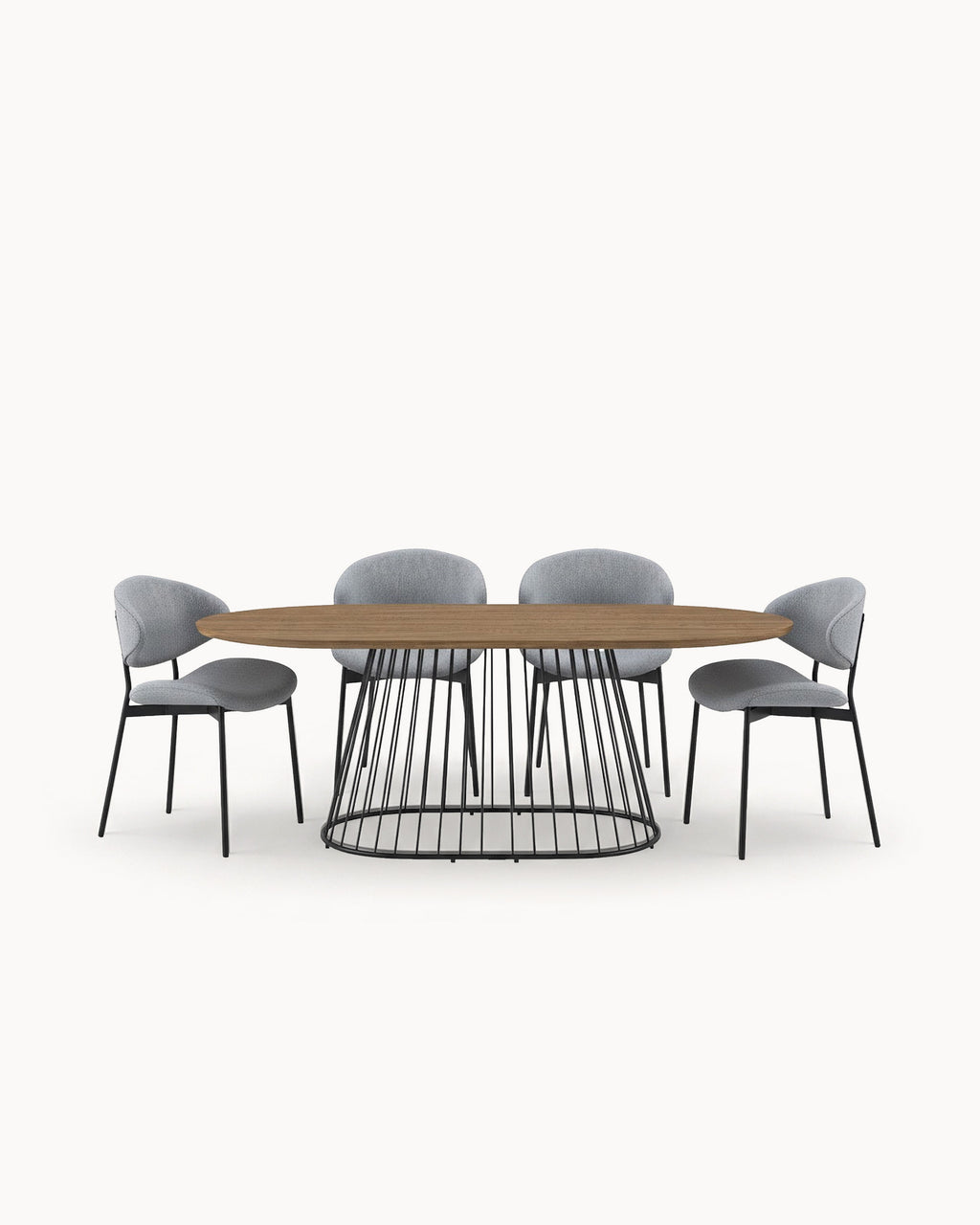 ODEON rectangular table + 4 EMMA chairs pack