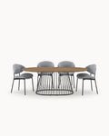 ODEON rectangular table + 4 EMMA chairs pack