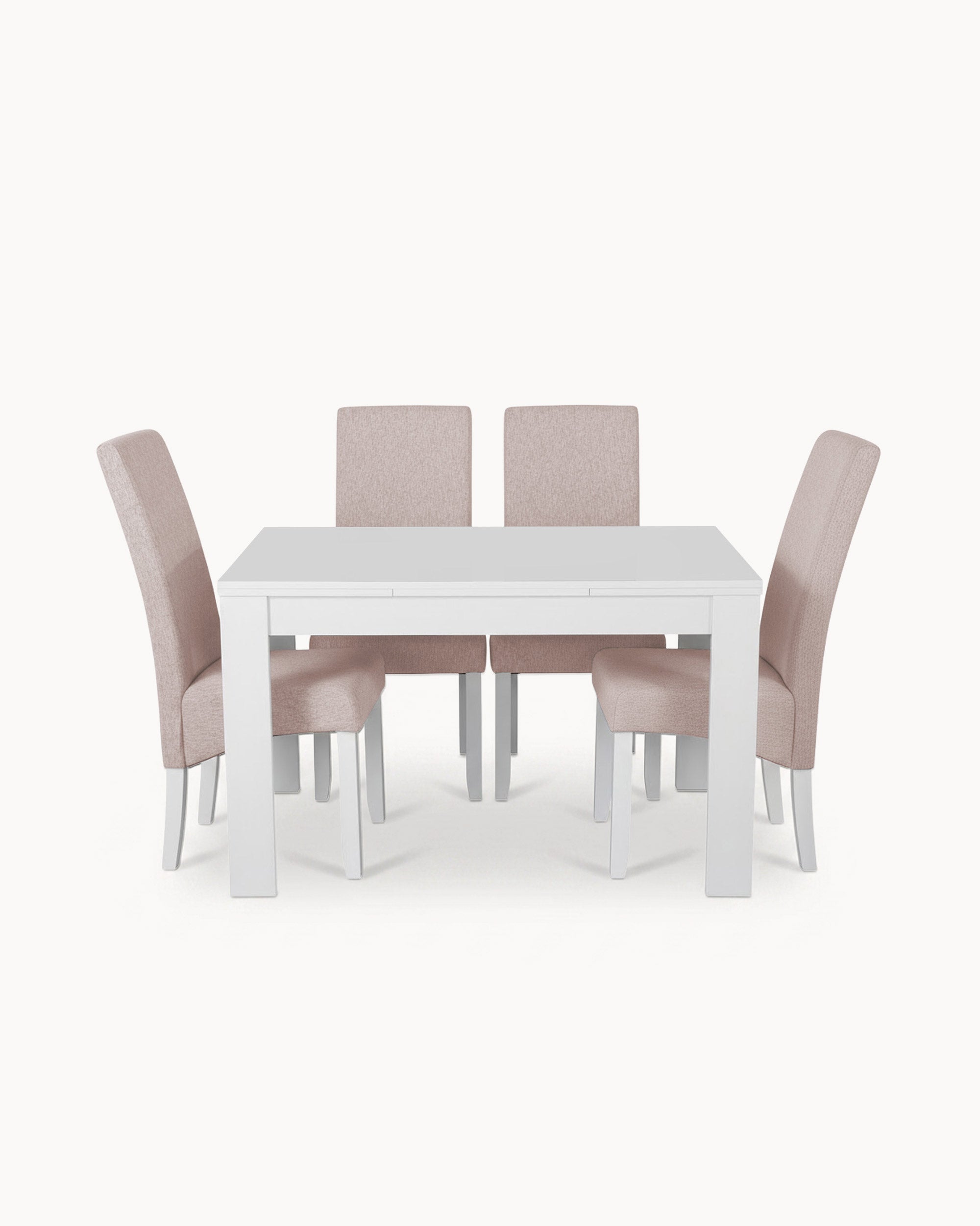 BUDAPEST Extendable Table + 4 DALAS Chairs Set