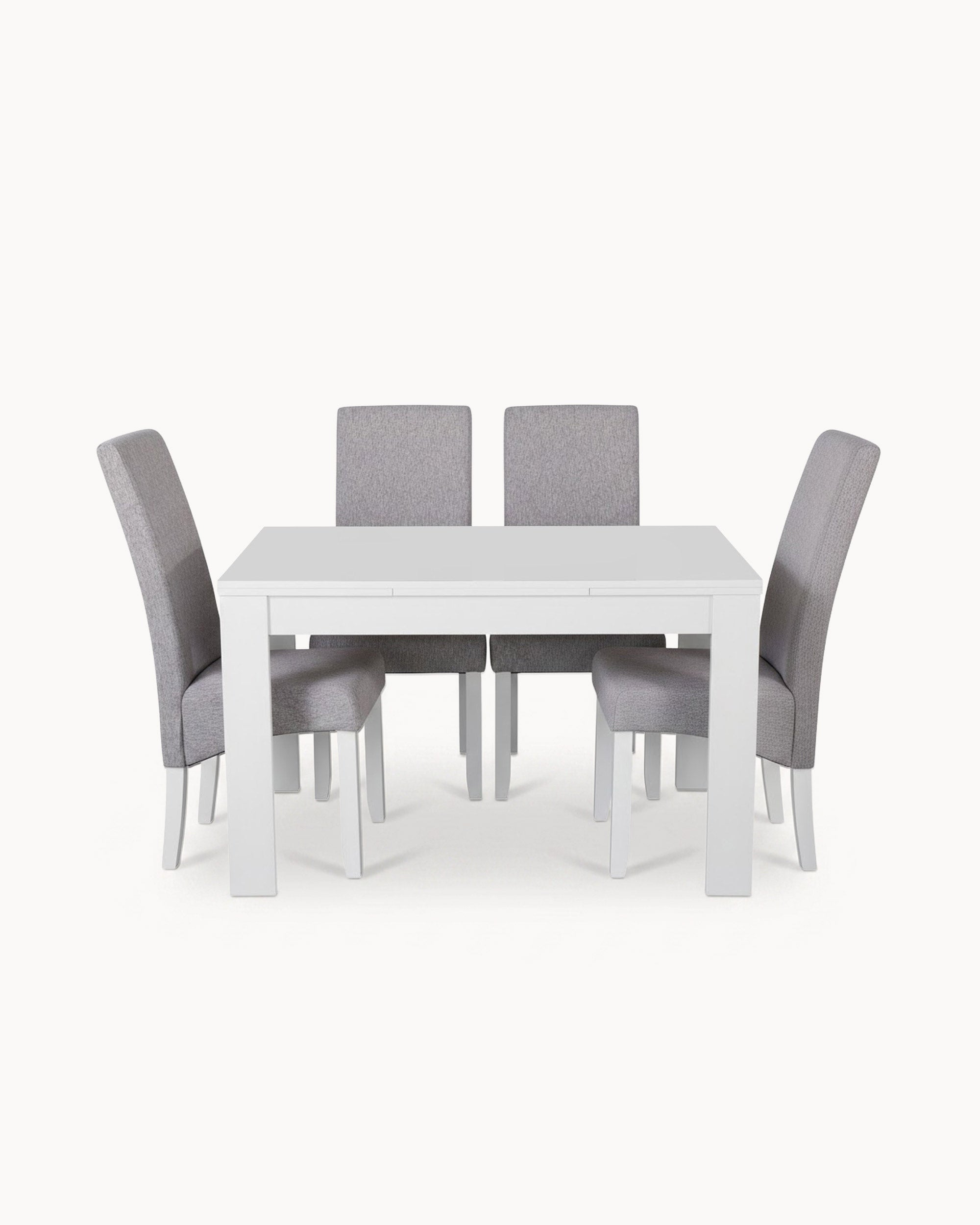 BUDAPEST Extendable Table + 4 DALAS Chairs Set
