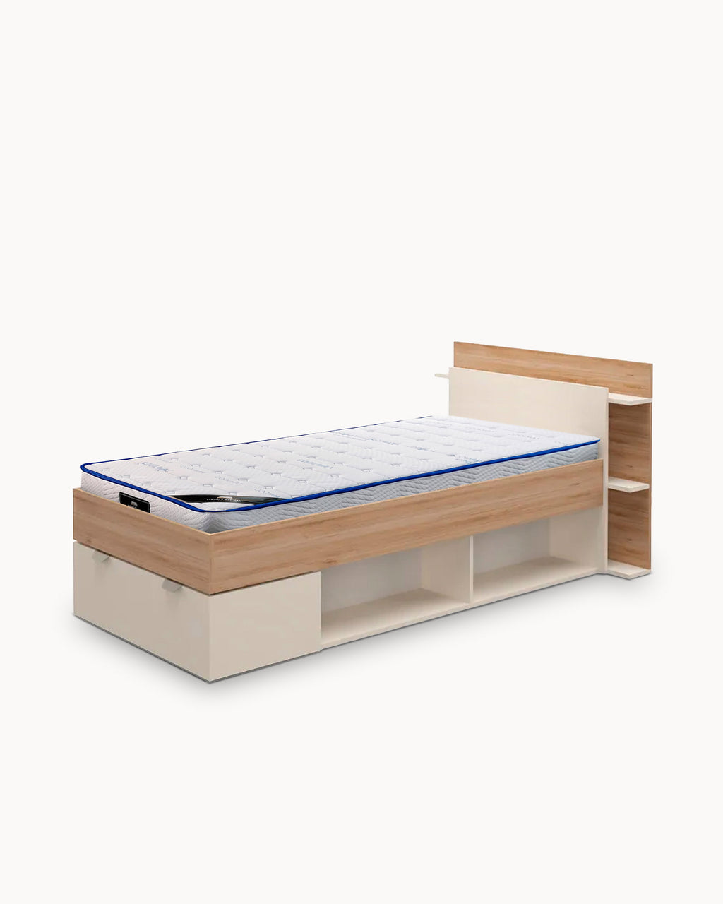 Pack cama de solteiro ALBO + Colchão SPRING ROLLER