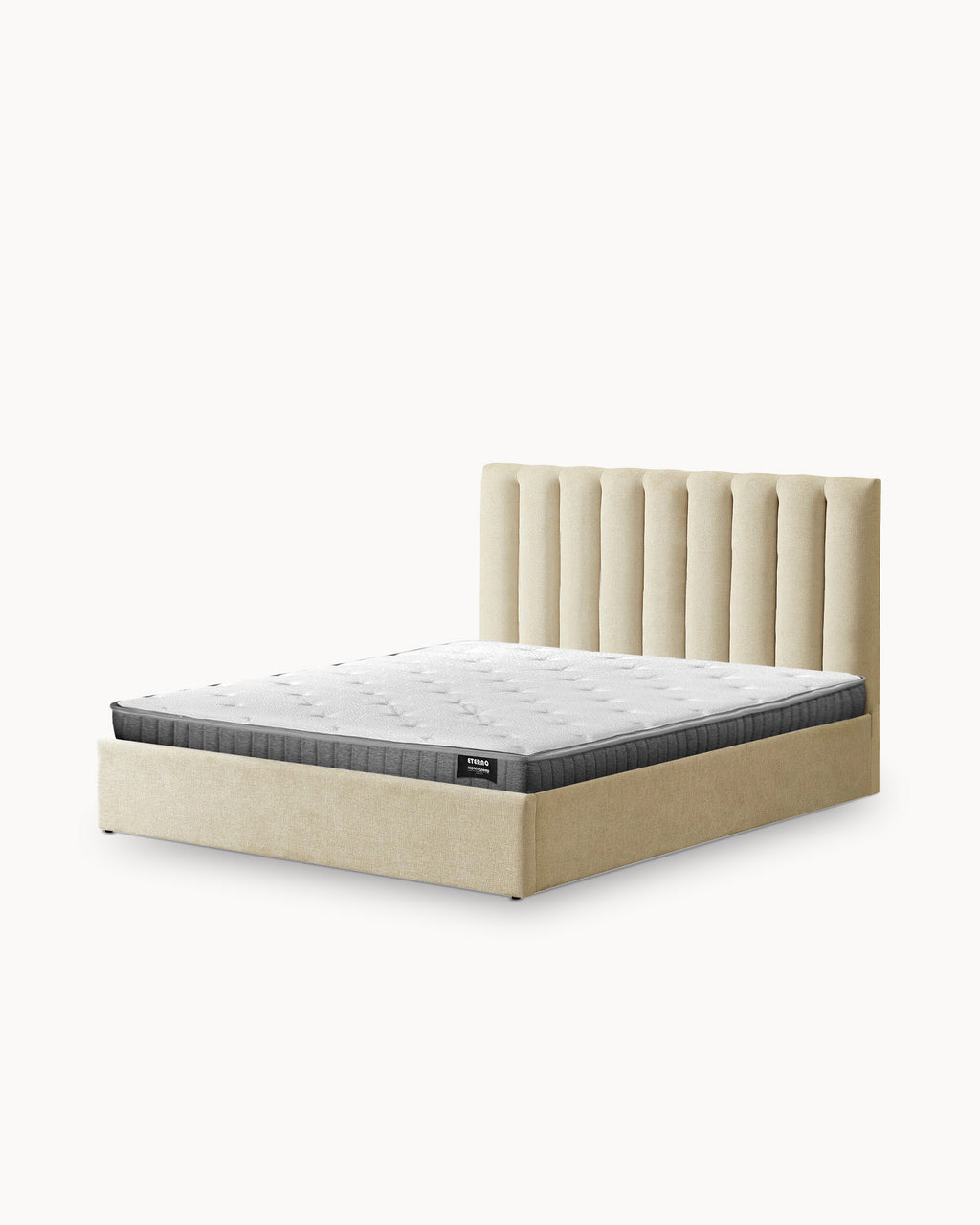 Aussie II lift-up double bed frame + Eterno mattress