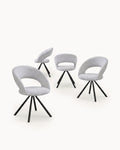 Pack of 4 LORI swivel chairs (180º)