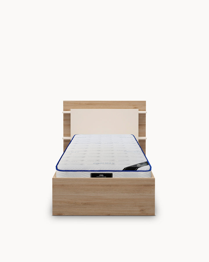 Pack cama individual elevable BRENDA + Colchón HOMYSLEEP SPRING ROLLER