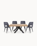 ADAM extendable table + 4 IVY chairs set