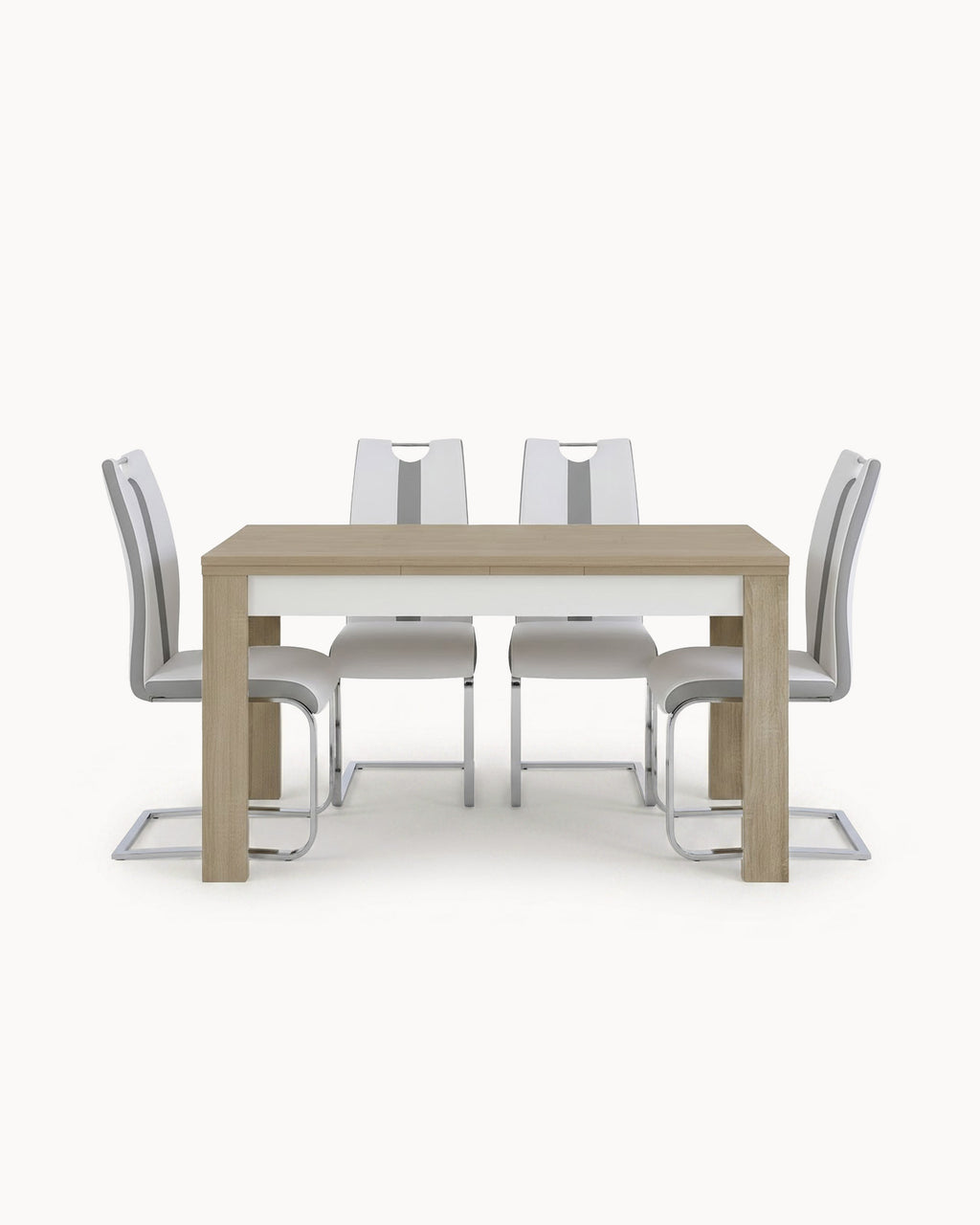 Extendable dining set PARIS + 4 NATALIA II Chairs
