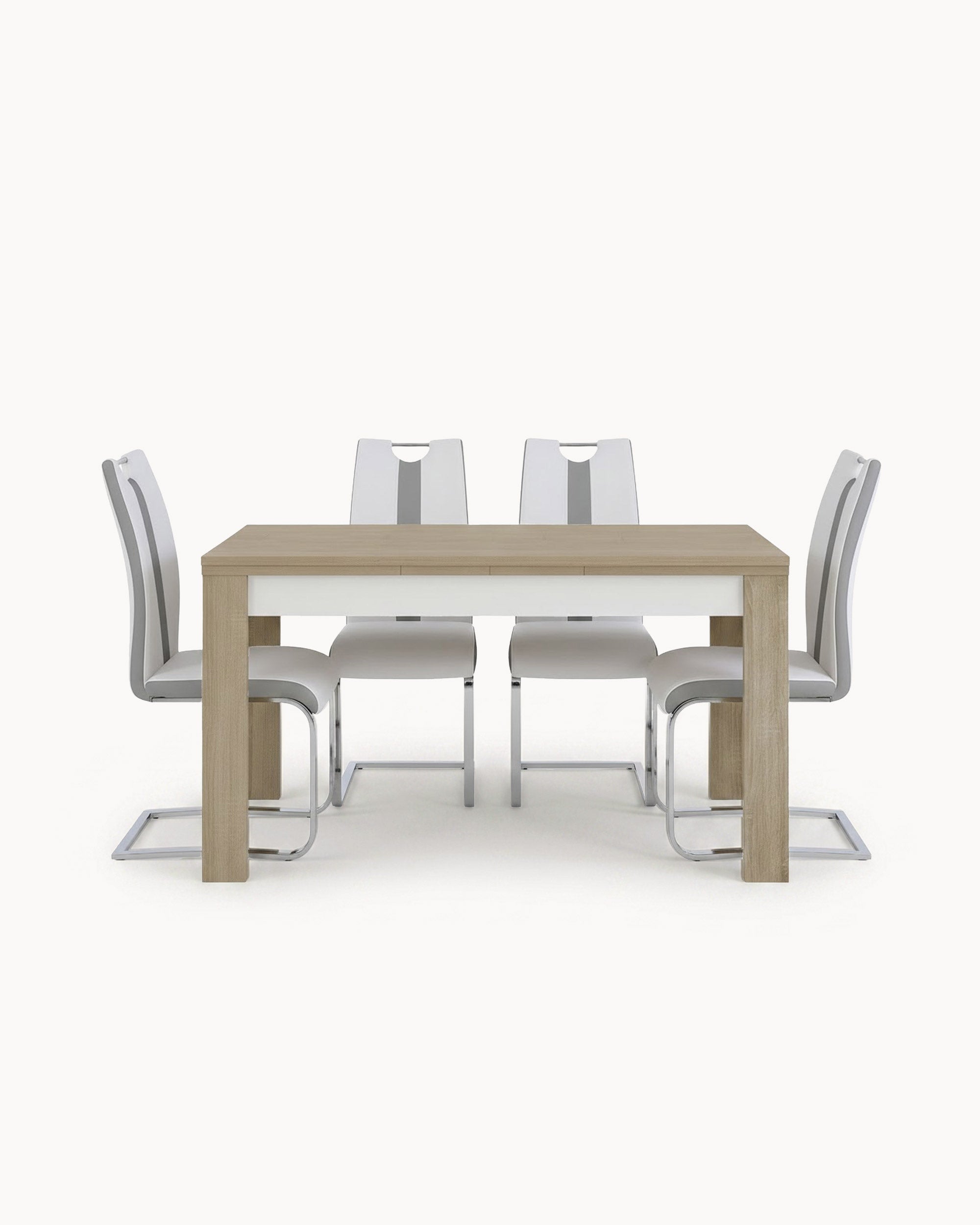 Extendable dining set PARIS + 4 NATALIA II Chairs