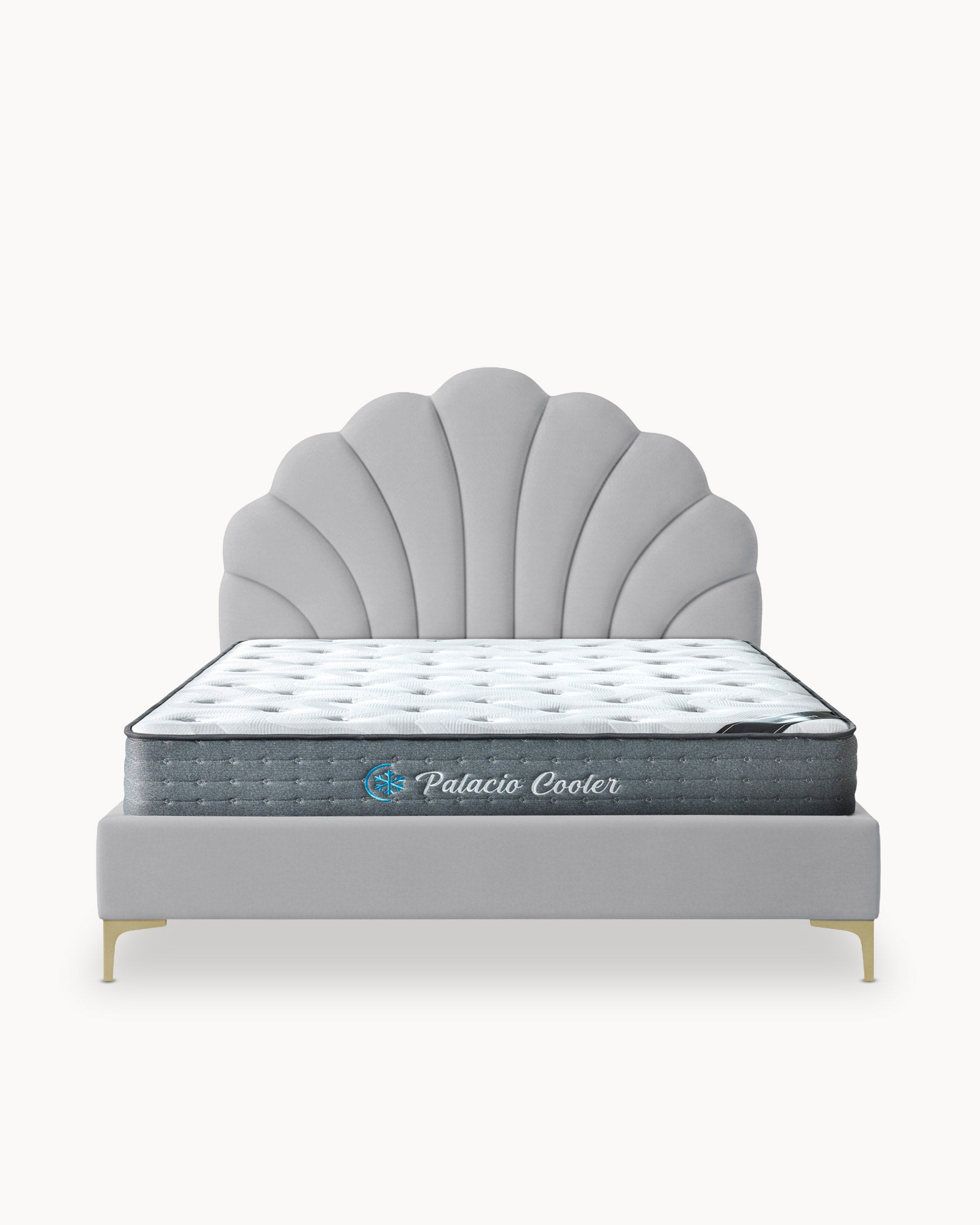 Pack cama de matrimonio FLORA + Colchón HOMYSLEEP PALACIO COOLER