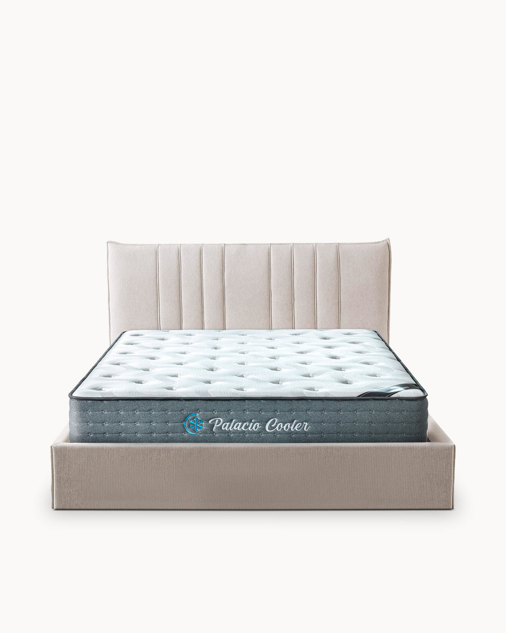 Pack cama de matrimonio TIAGO + Colchón HOMYSLEEP PALACIO COOLER