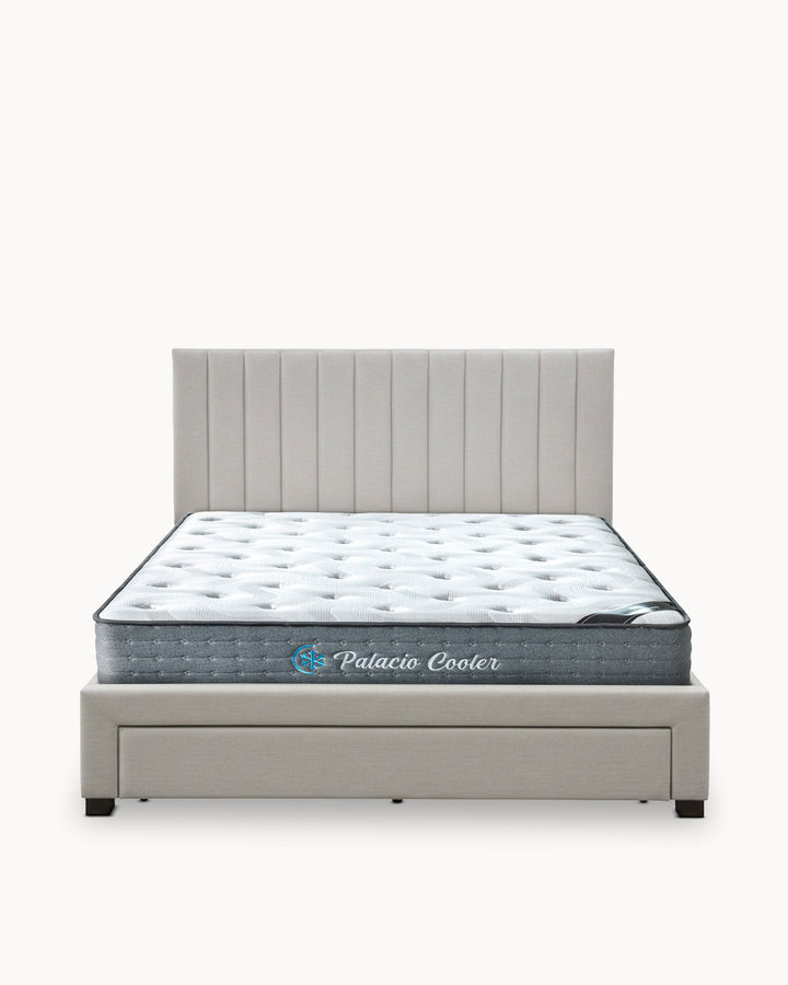 Pack cama de matrimonio BELLA + Colchón HOMYSLEEP PALACIO COOLER