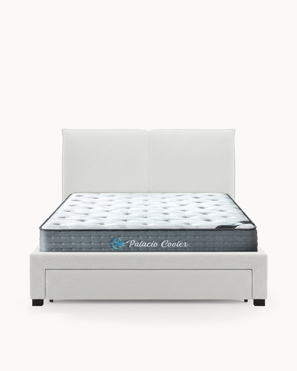 Pack cama de matrimonio CONCORDE + Colchón HOMYSLEEP PALACIO COOLER
