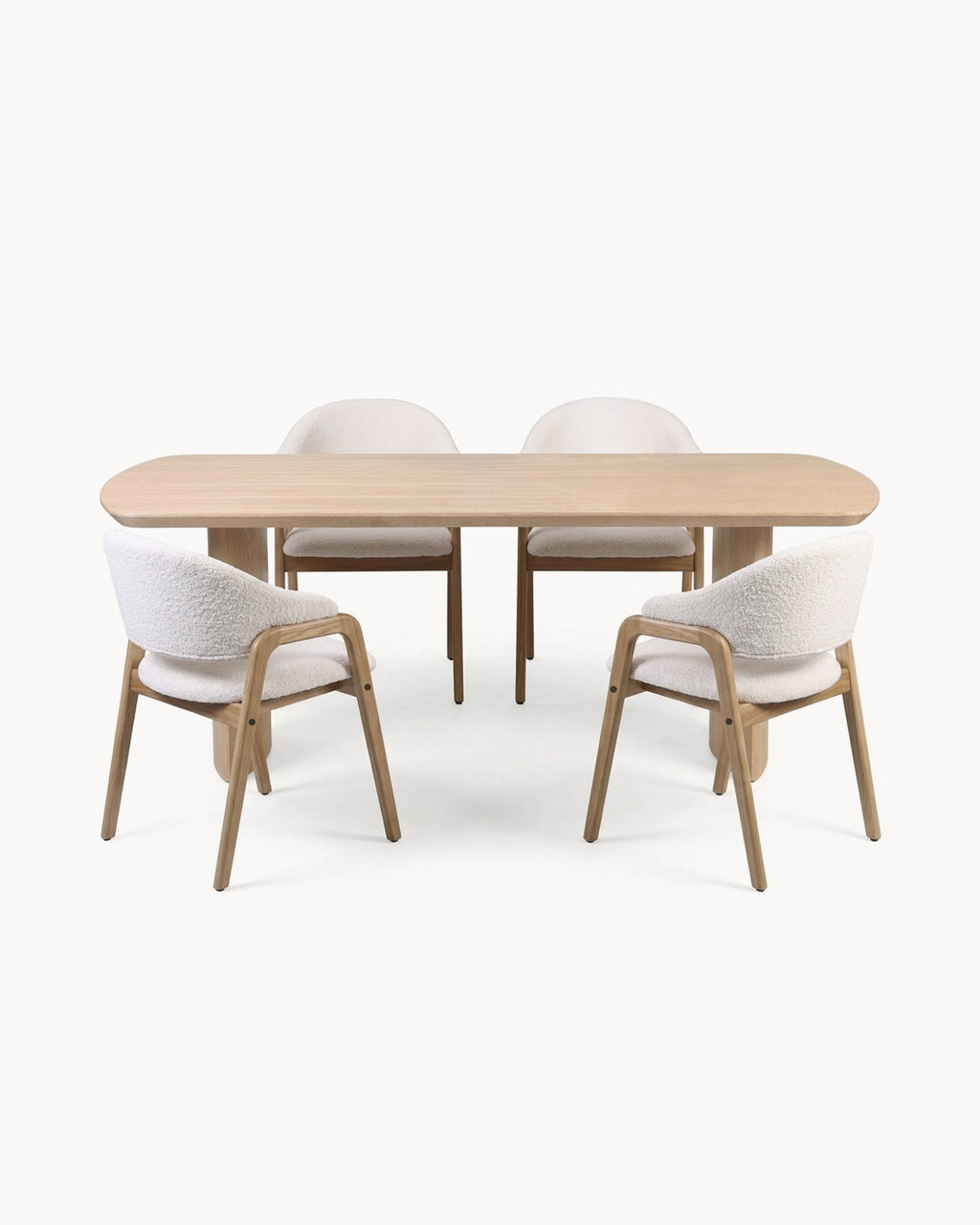 ANATONA Rectangular table + 4 SCARLETTE Chairs Pack