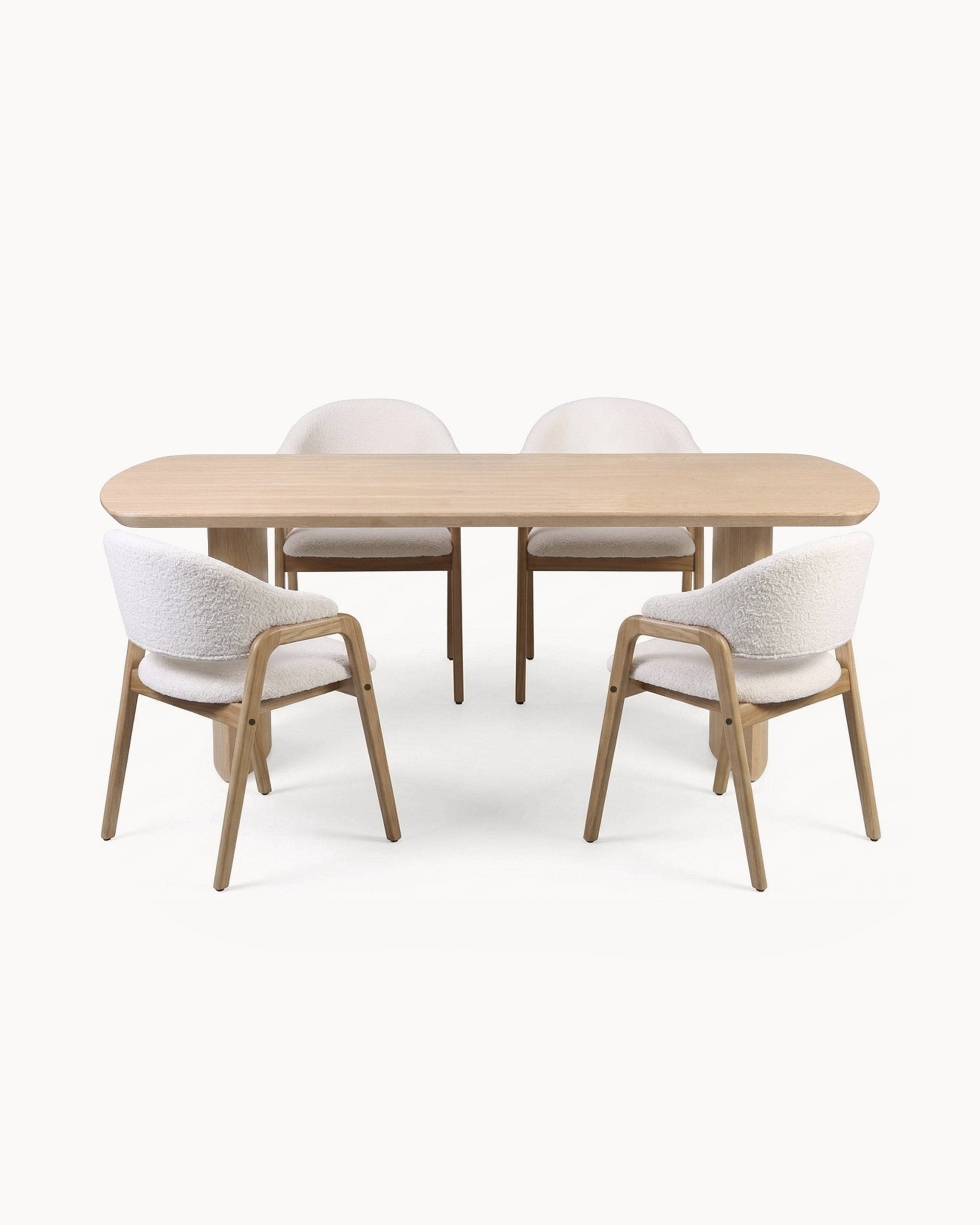 ANATONA Rectangular table + 4 SCARLETTE Chairs Pack