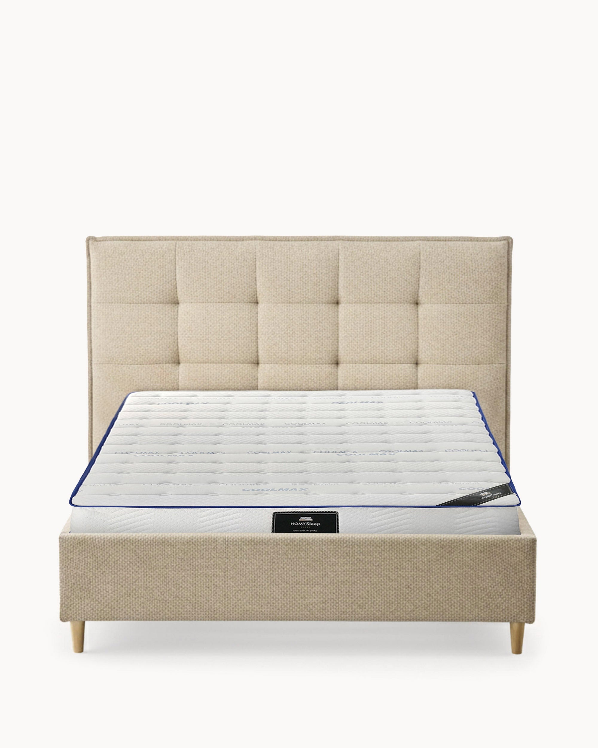 PEACH double bed pack + HOMYSLEEP SPRING ROLLER Mattress