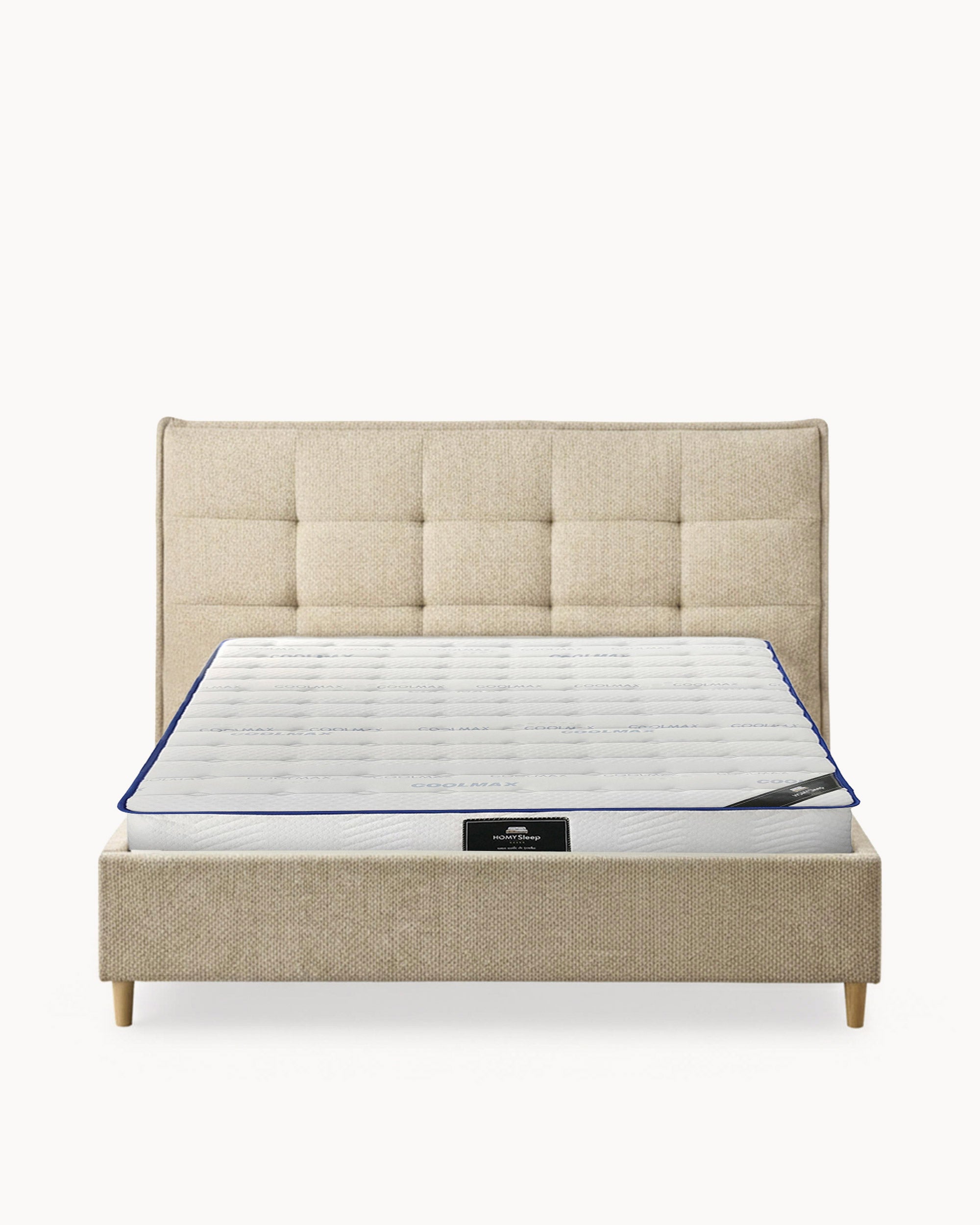 PEACH double bed pack + HOMYSLEEP SPRING ROLLER Mattress