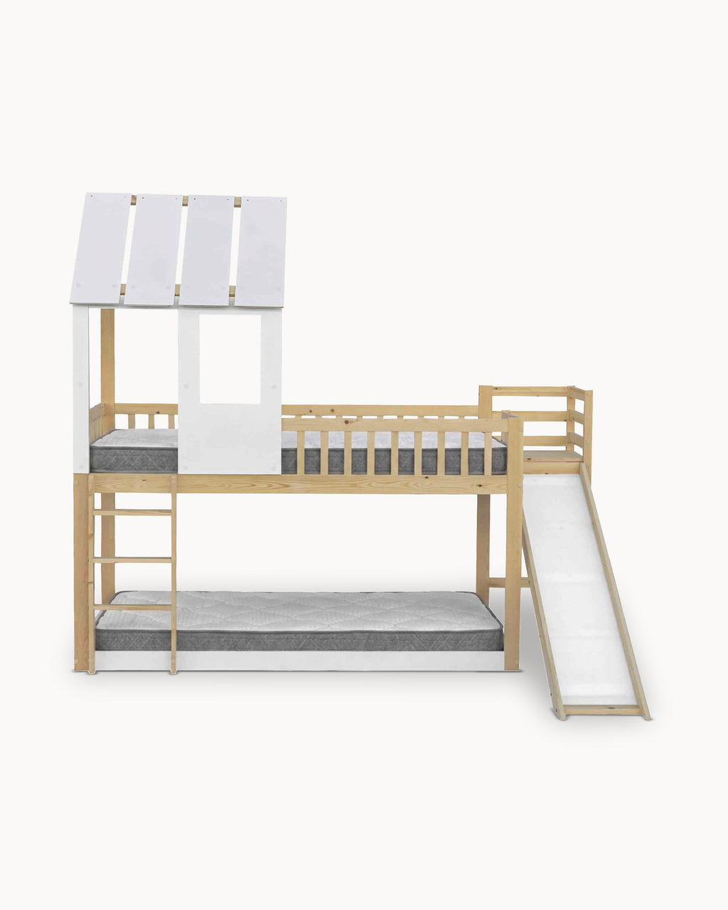 Pack cama alta doble TOBO + Colchones HOMYSLEEP KID ROLLER