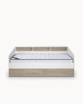 Pack cama de solteiro SLEEP + Colchão HOMYSLEEP SPRING ROLLER + 2 Gavetas