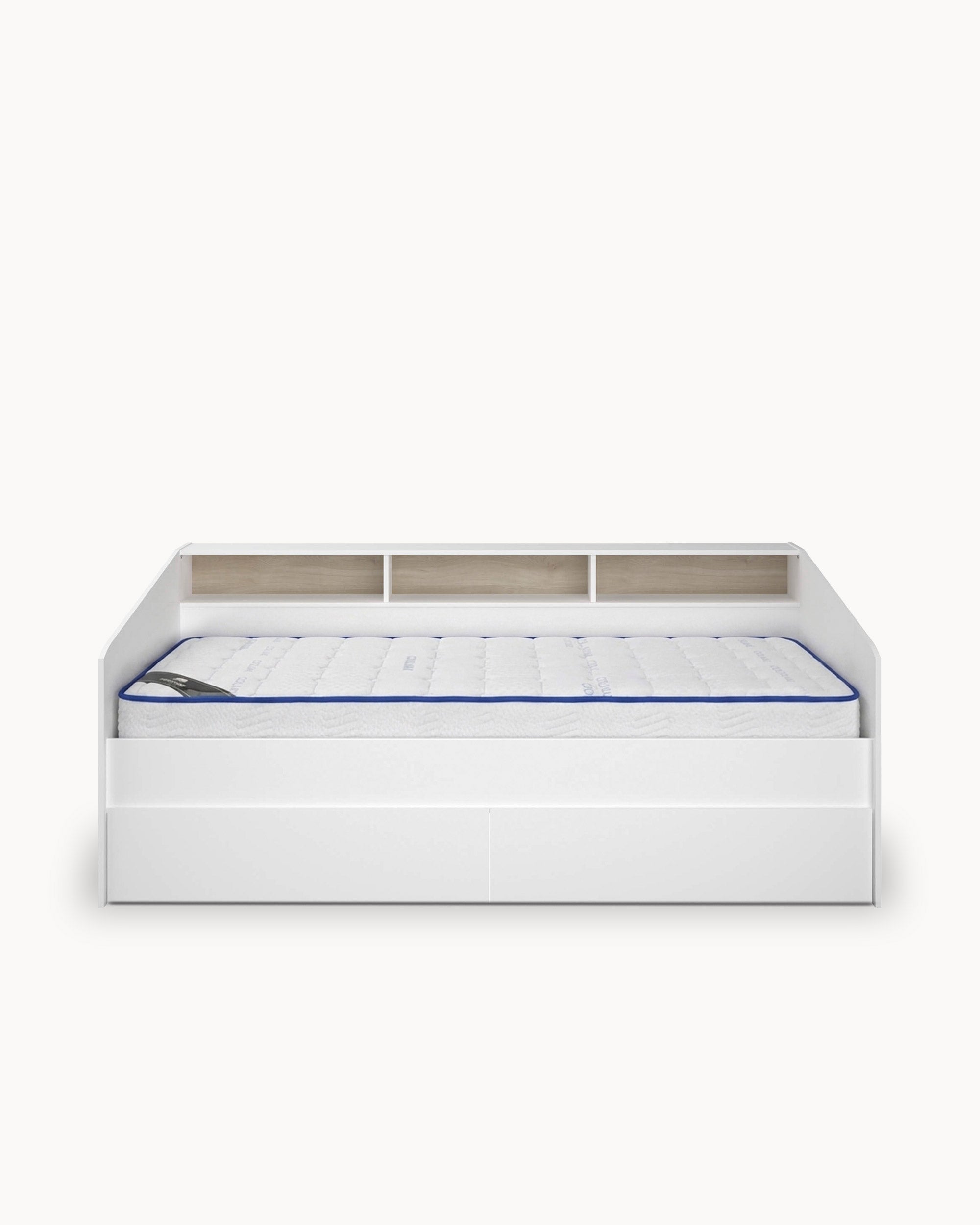 SLEEP Single Bed Pack + HOMYSLEEP SPRING ROLLER Mattress + 2 Drawers