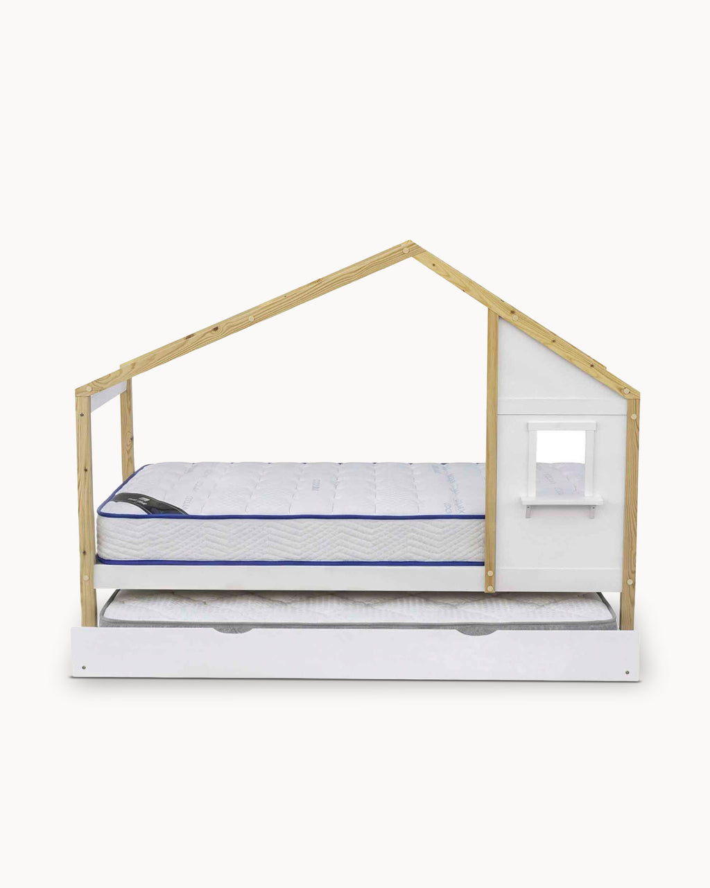 Pack cama infantil MAISON + Colchones HOMYSLEEP SPRING ROLLER y KID ROLLER