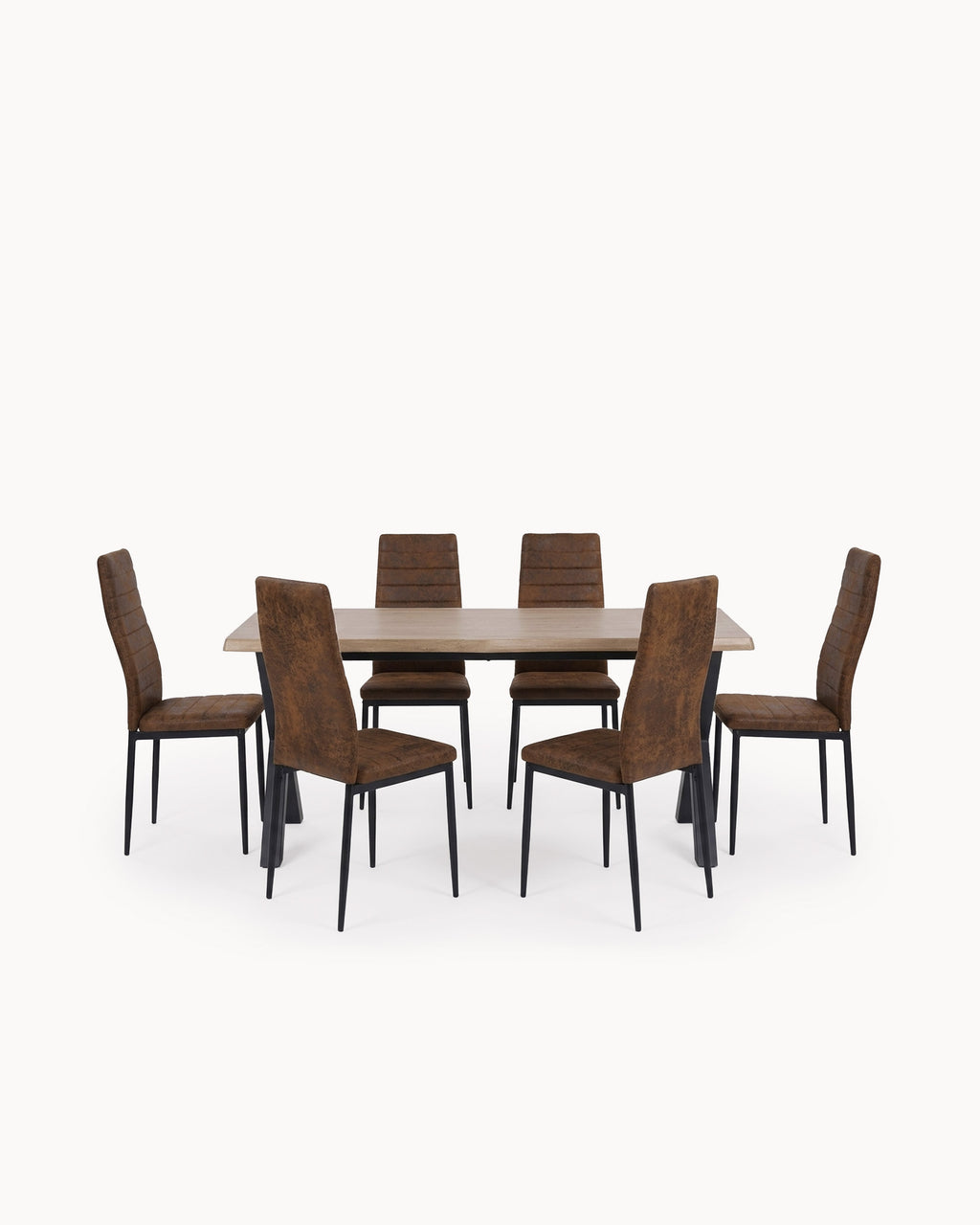 BISS Rectangular Table + 6 ZARA II Chairs Pack