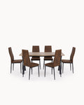 BISS Rectangular Table + 6 ZARA II Chairs Pack