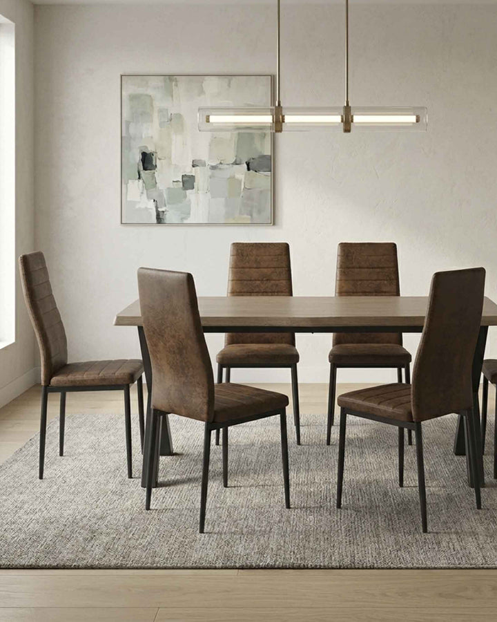 Pack mesa rectangular BISS + 6 Sillas ZARA II