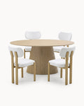 Pack mesa oval ANATA + 4 Cadeiras MELODIA