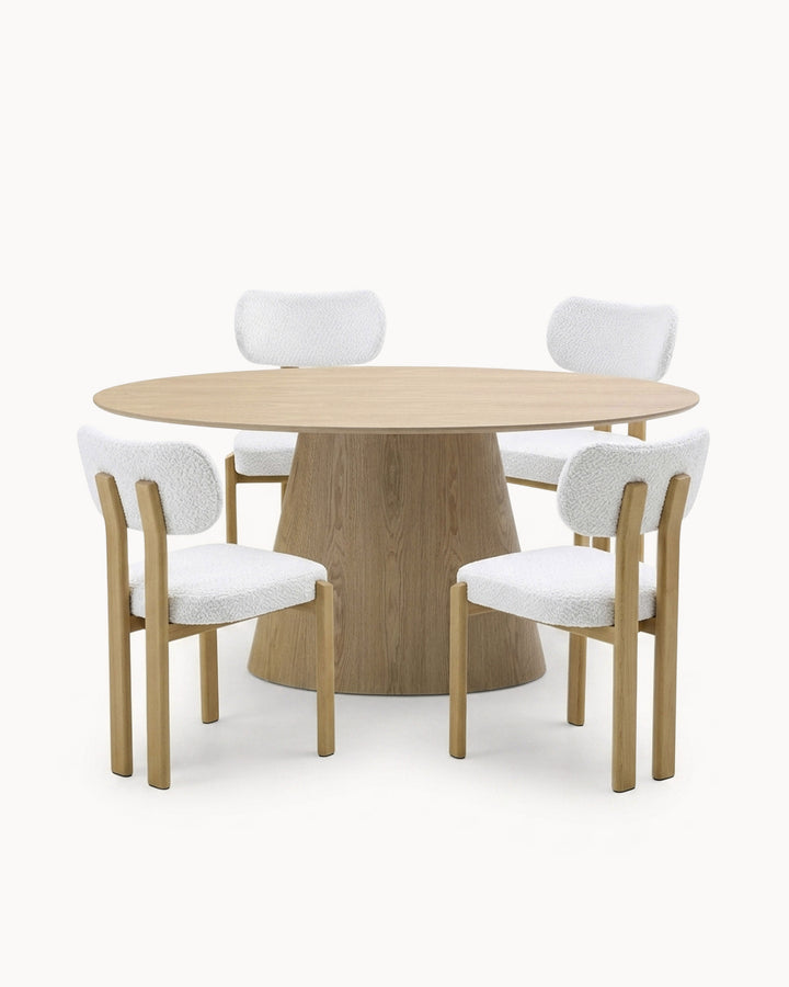 Pack mesa oval ANATA + 4 Cadeiras MELODIA