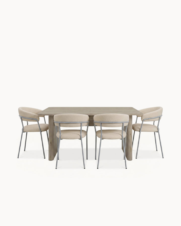 Pack mesa extensible GENF + 4 Sillas ZOLA