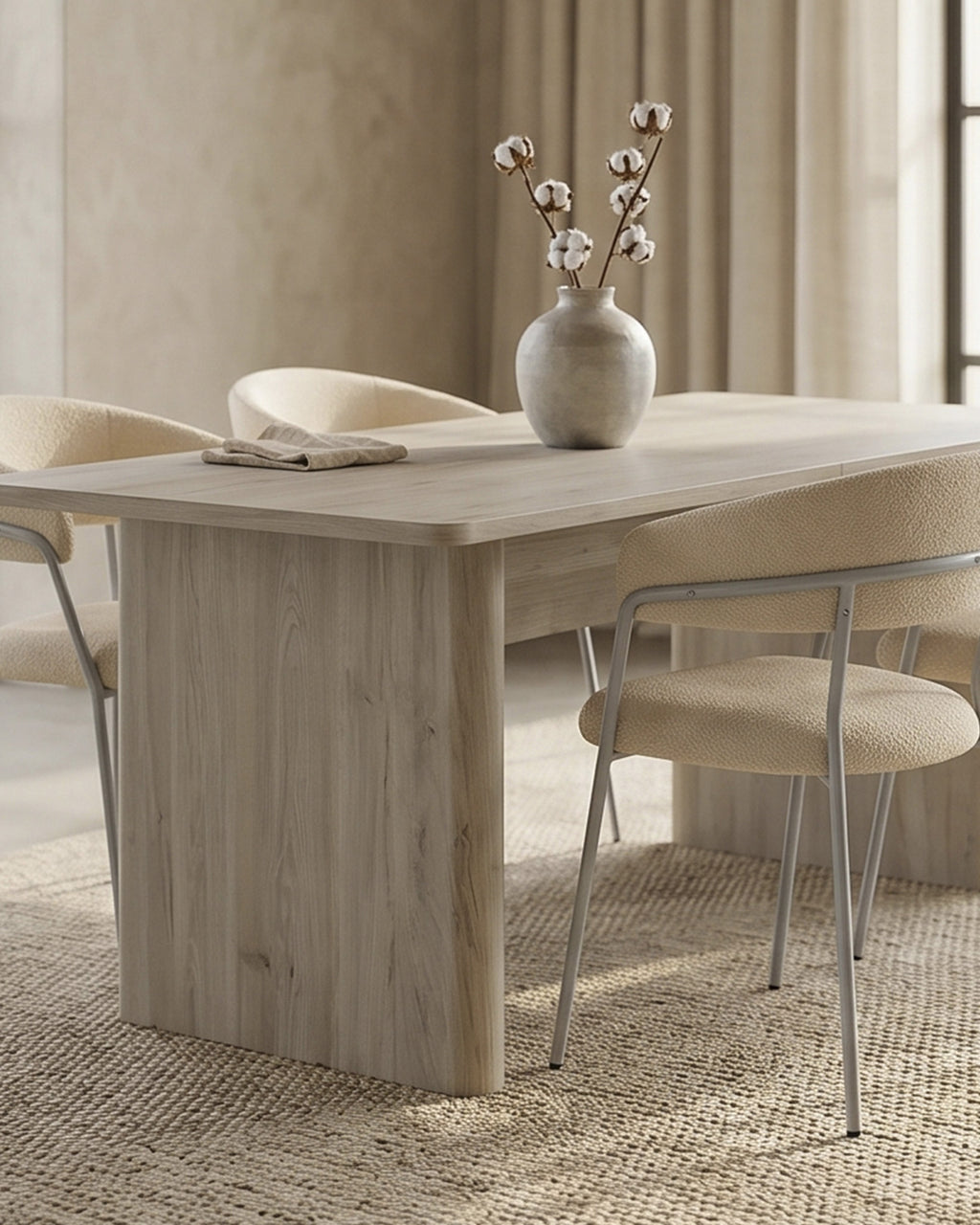 Pack mesa extensible GENF + 4 Sillas ZOLA
