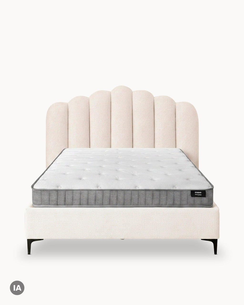 Pack Cama Casal CAMILLA + Colchão HOMYSLEEP ETERNO