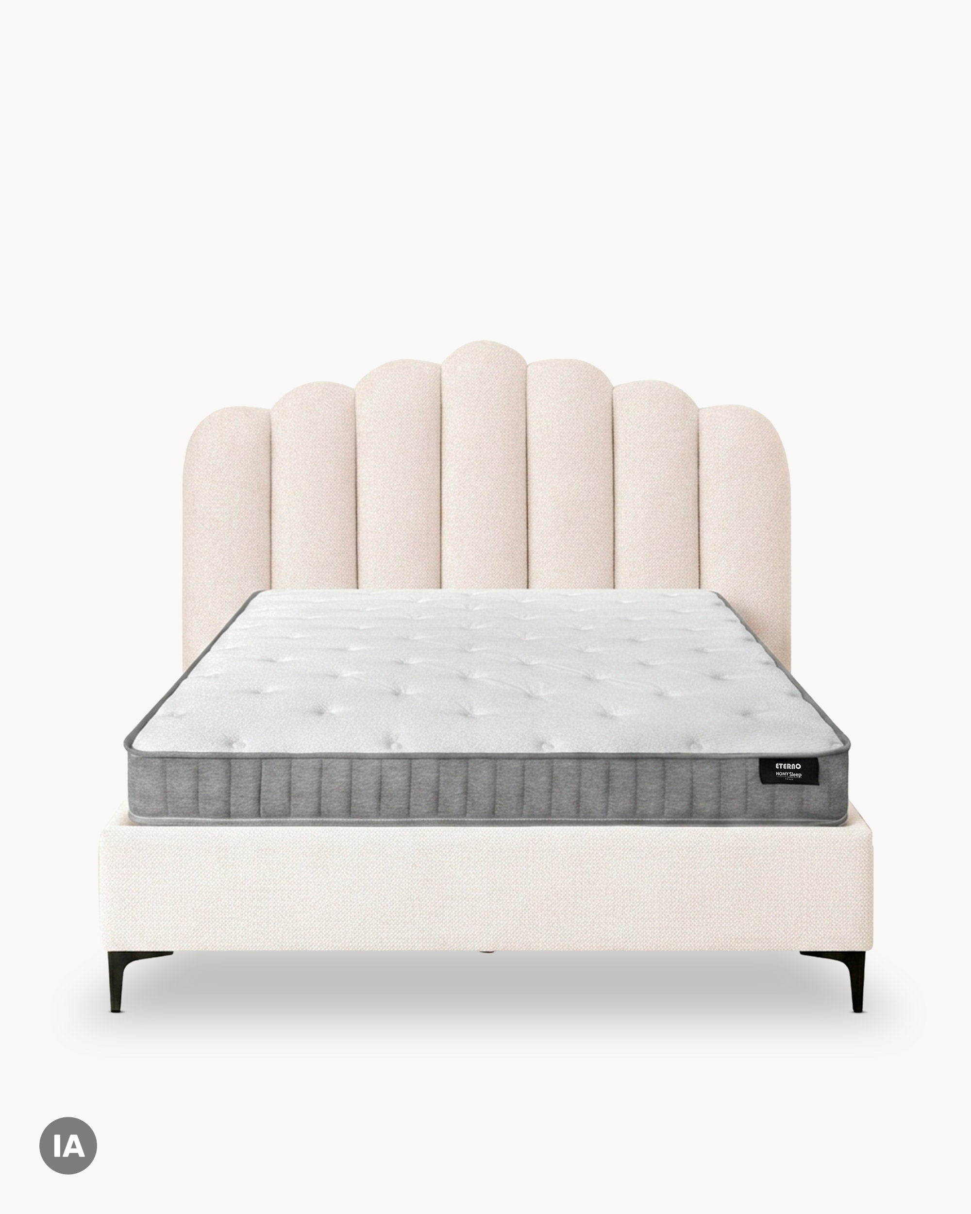 Pack Cama Casal CAMILLA + Colchão HOMYSLEEP ETERNO