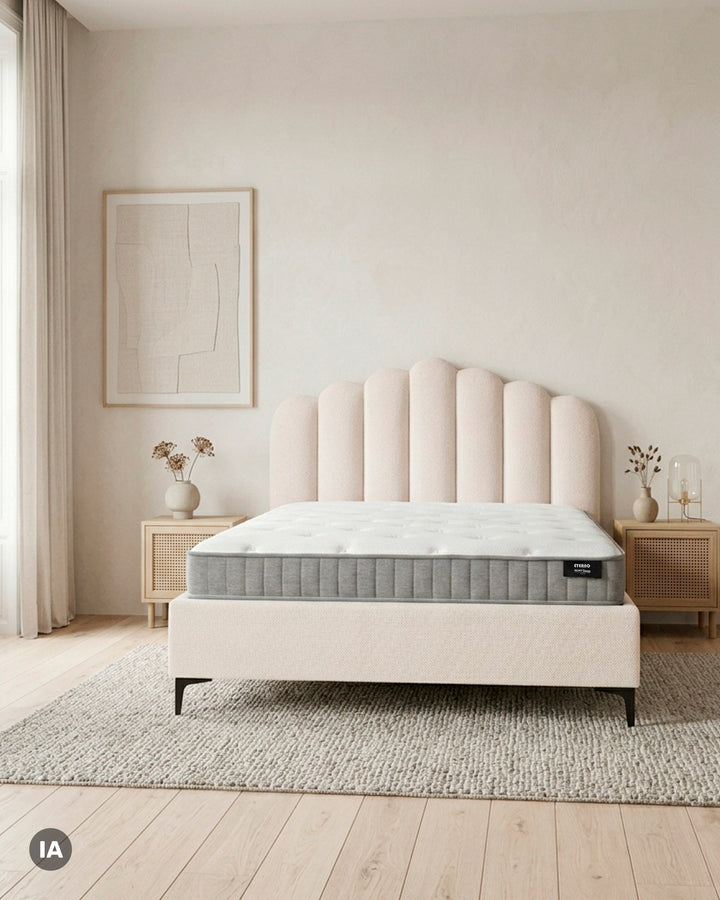Pack Cama Casal CAMILLA + Colchão HOMYSLEEP ETERNO