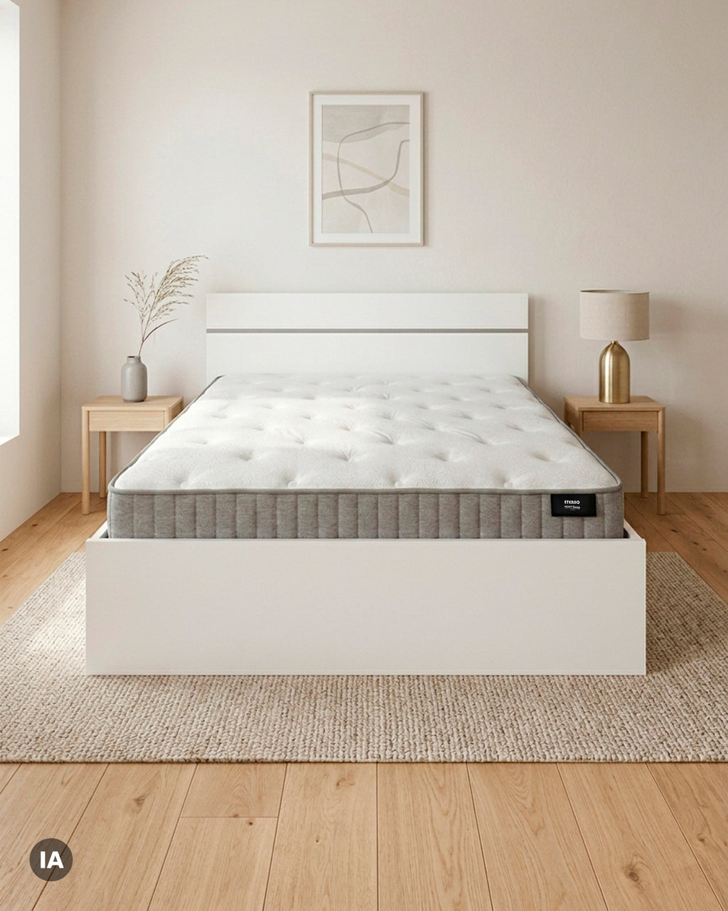 Pack Cama de casal CODA +  Colchão HOMYSLEEP ETERNO
