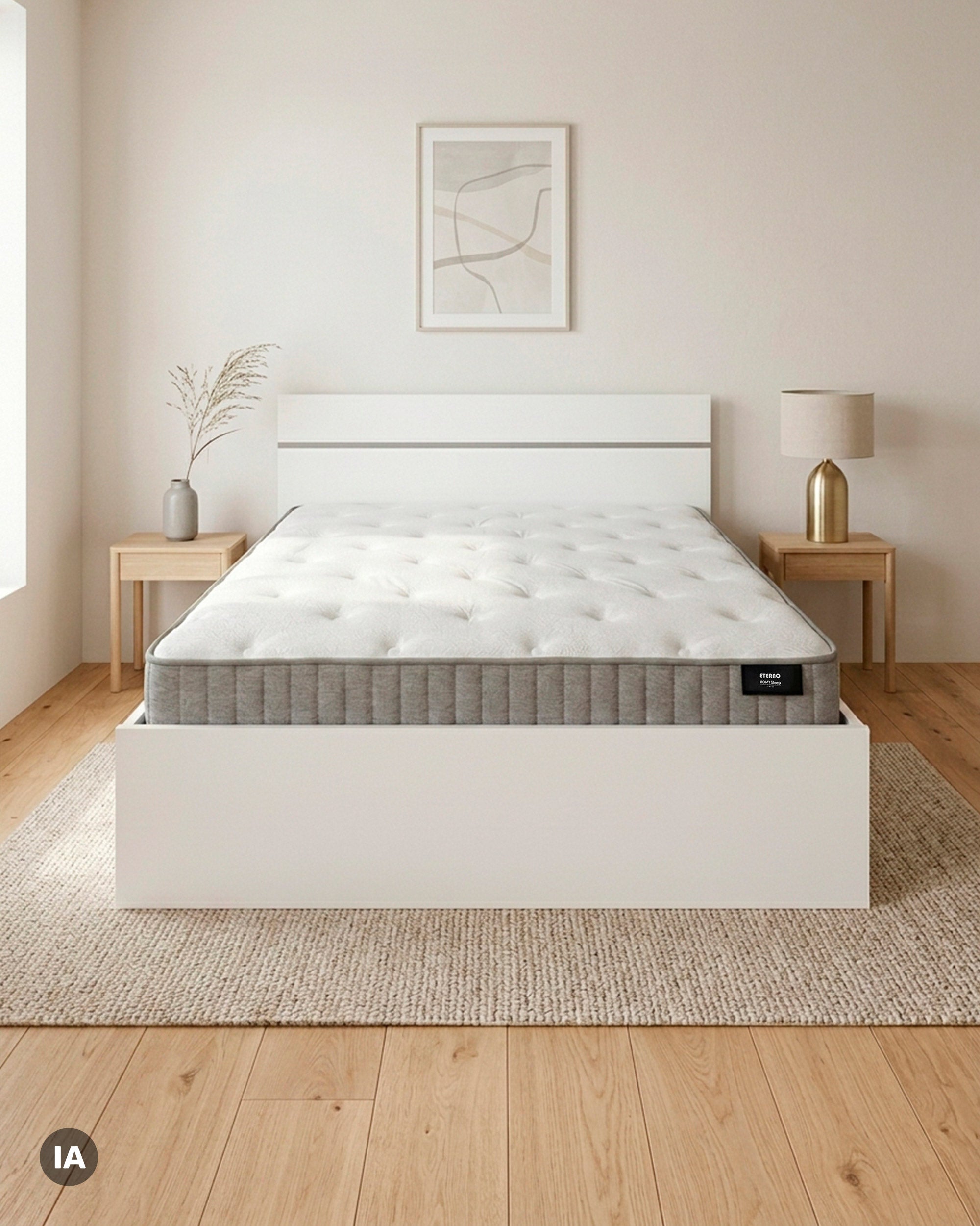 Pack Cama de casal CODA +  Colchão HOMYSLEEP ETERNO