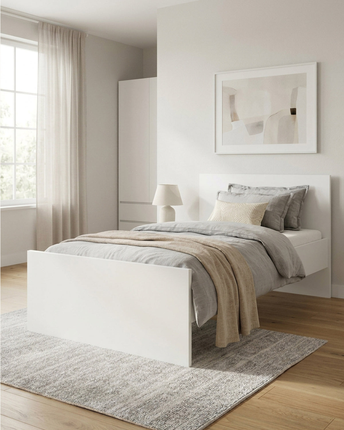 Pack cama de solteiro New MATRIX SHINY + colchão SPRING ROLLER