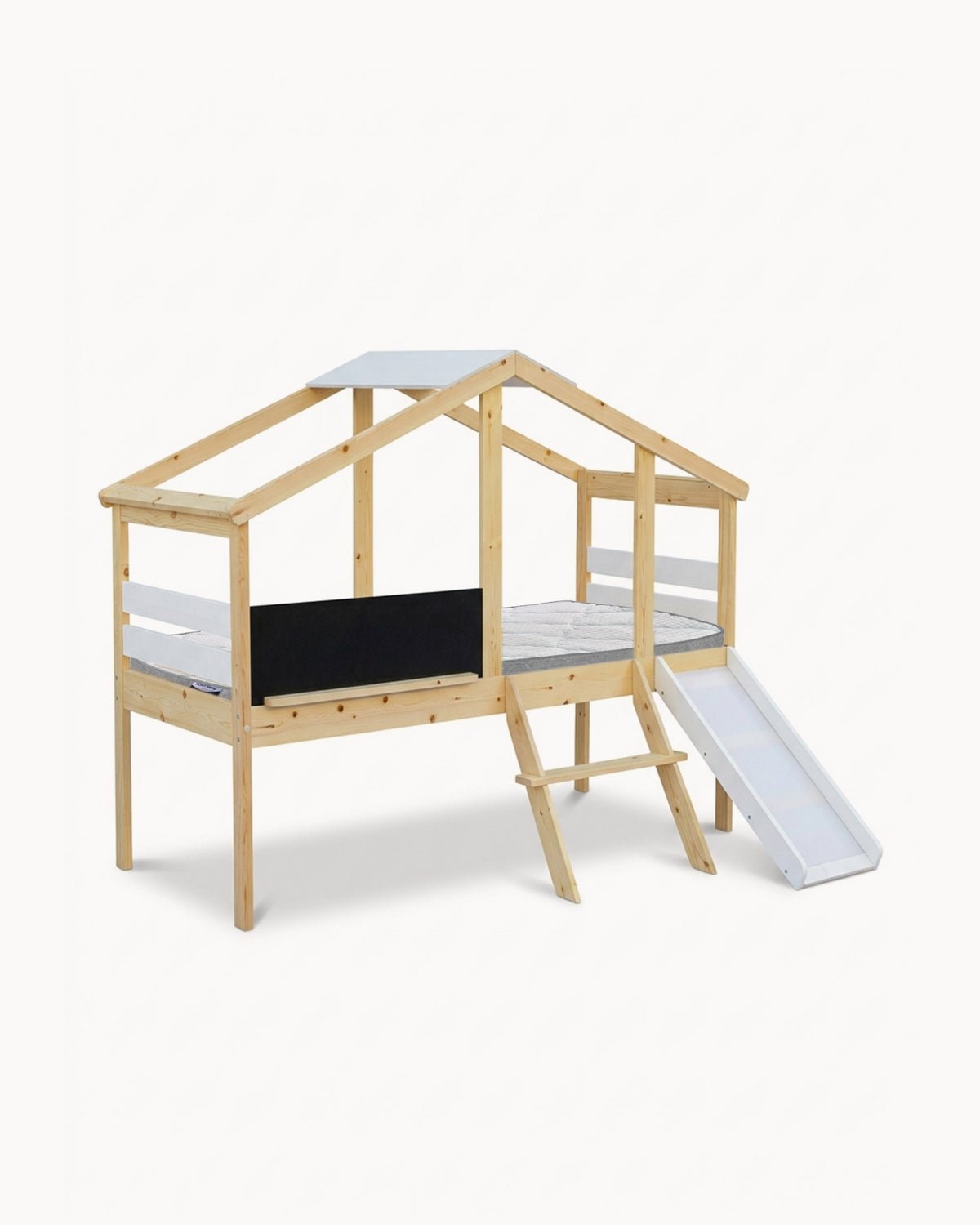 Pack Cama alta infantil SLIDER + colchão KID ROLLER