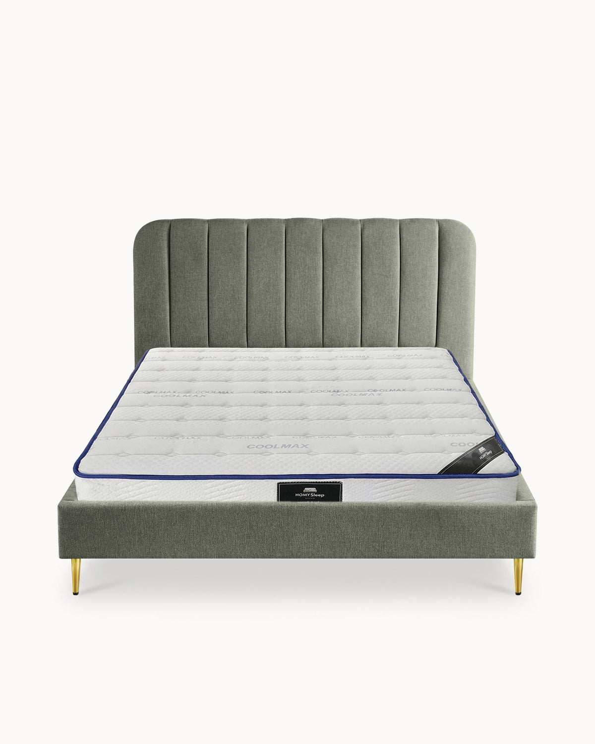 Pack cama de casal CORAL + colchão SPRING ROLLER