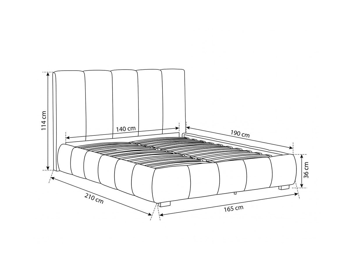 Pack cama de casal elevatória ALBERTINI + Colchão HOMYSLEEP VERA PLUS