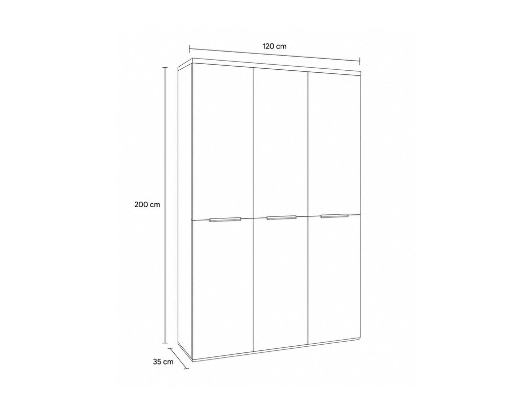 Armário multiusos ARKADIA com 6 portas