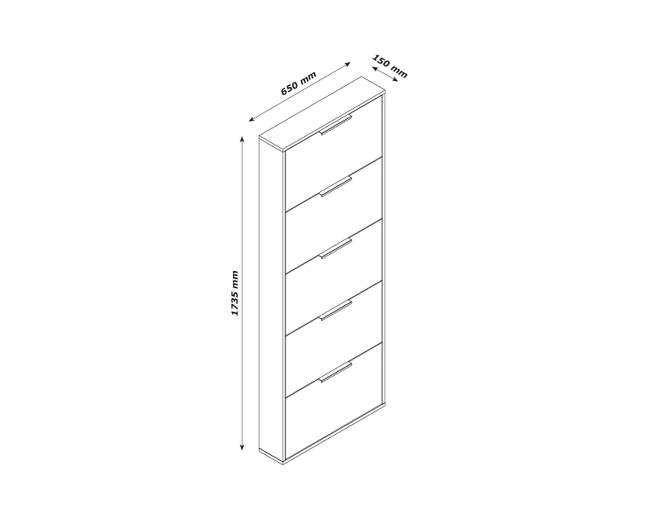 Sapateira MOTION com 5 portas