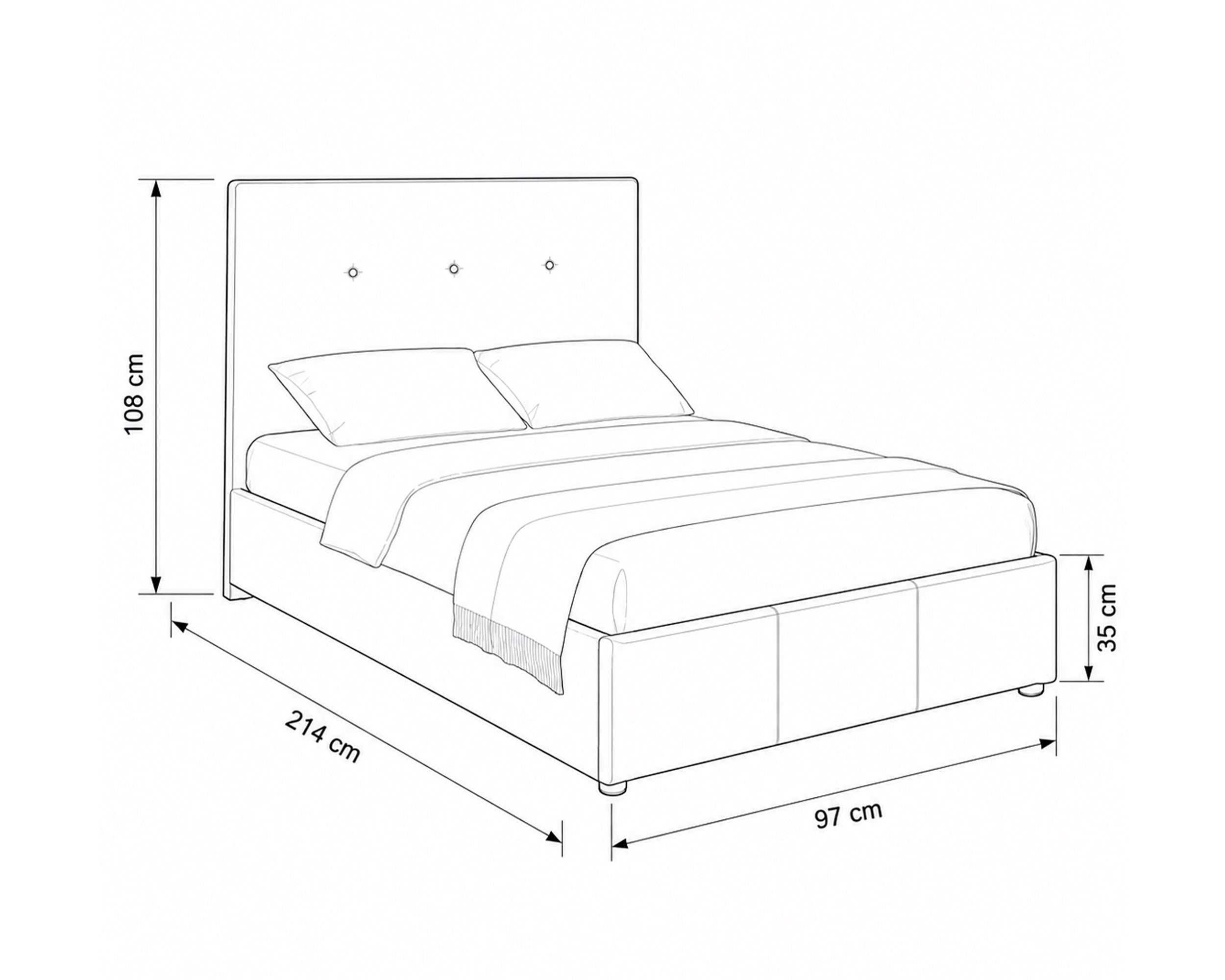 Cama de Solteiro BETTY II