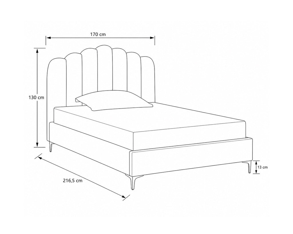Pack Cama Casal CAMILLA + Colchão HOMYSLEEP ETERNO