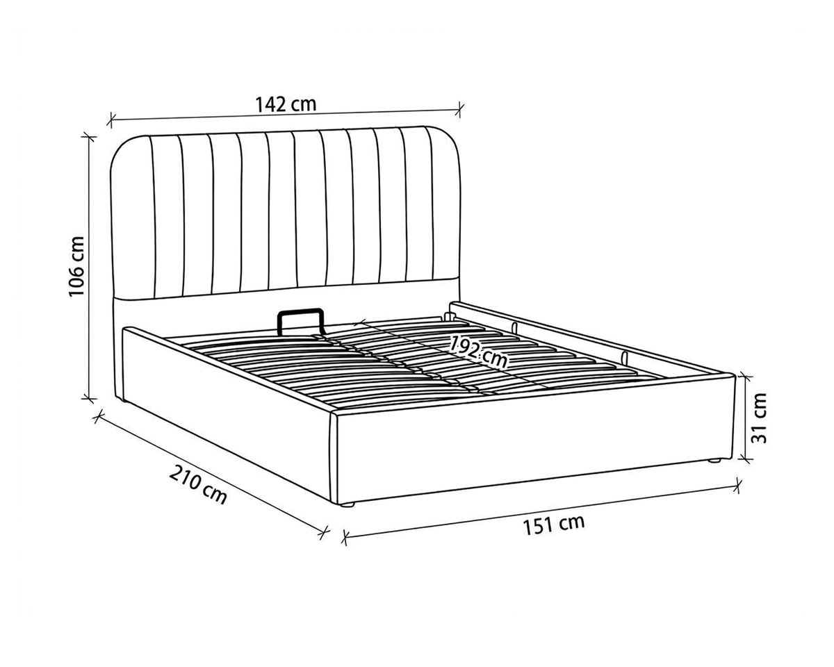 Cama de casal elevatória JUMBA
