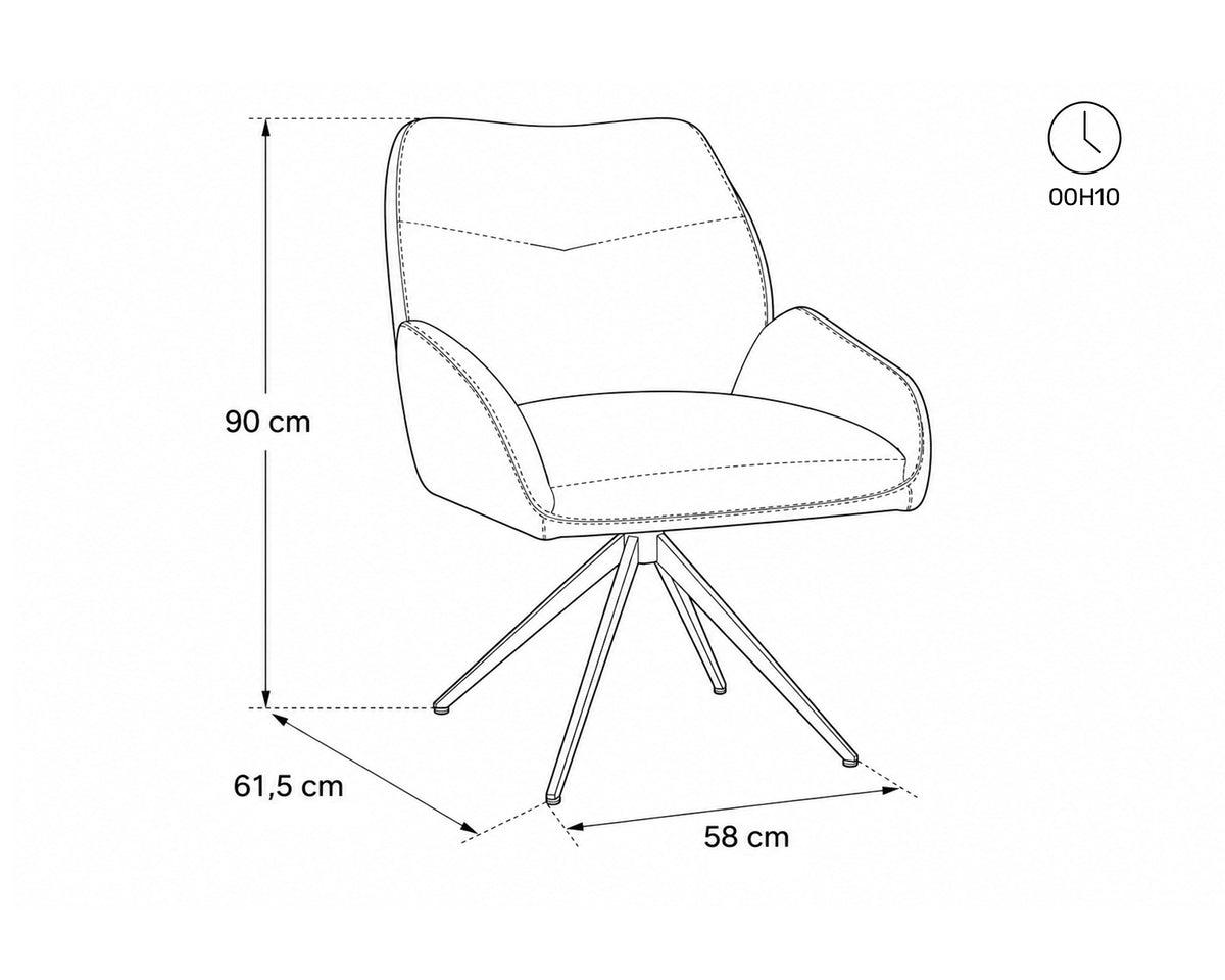 RICKY Swivel Chair (360º)
